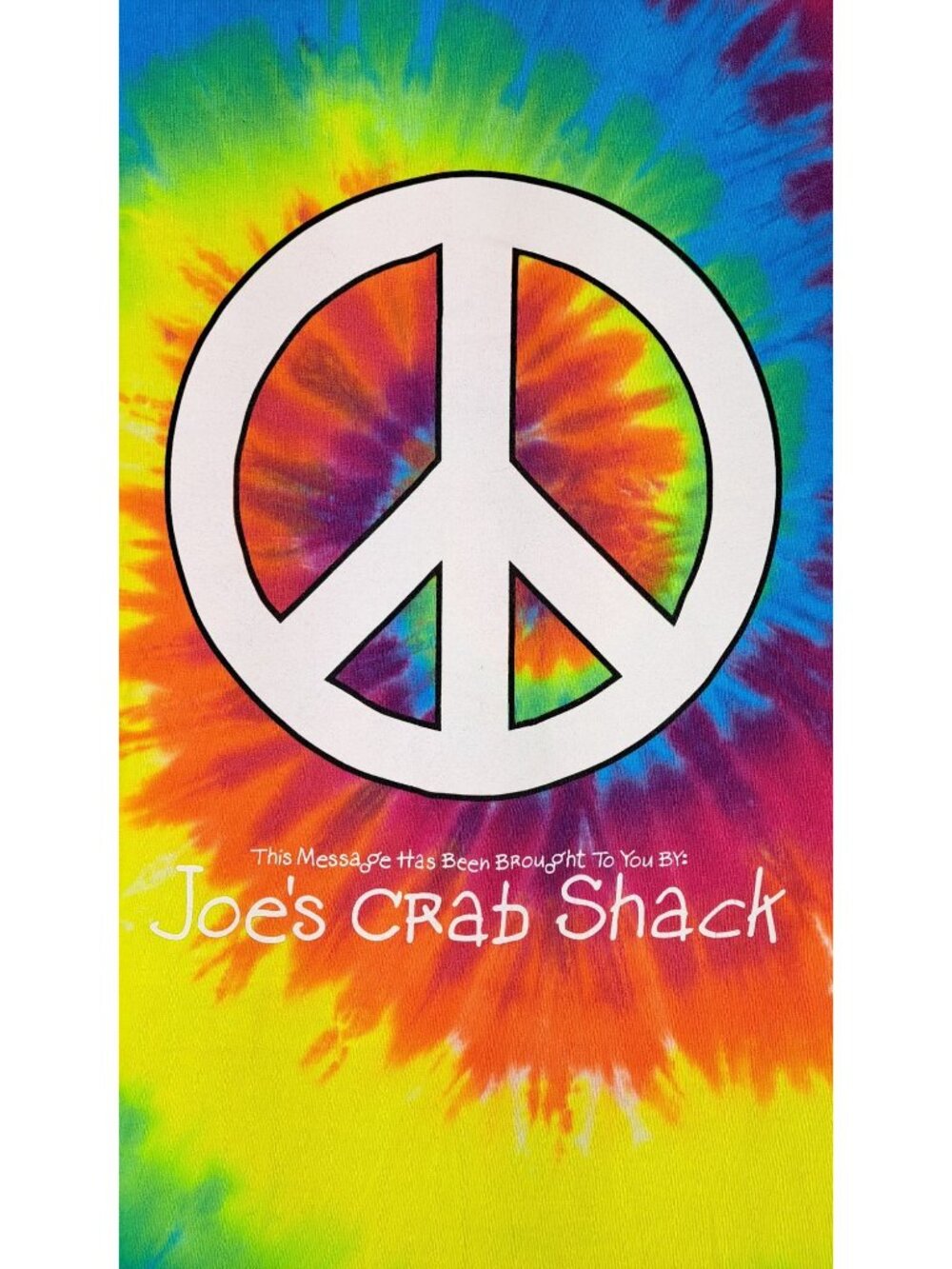 Vintage Joe's Crab Shack Tie-Dye Peace Love Crabs T-Shirt Men Large Kansas City - Picture 6 of 9